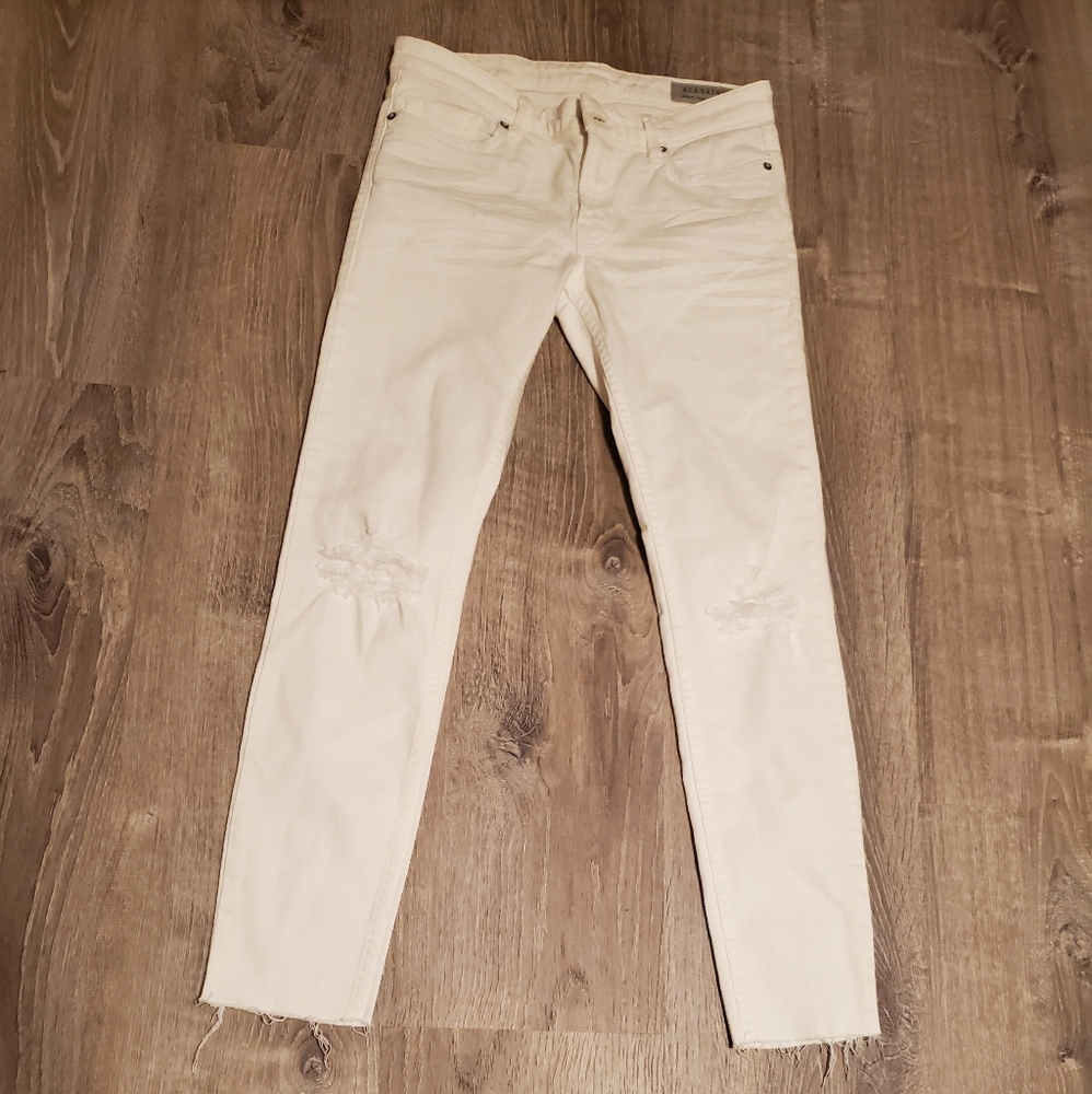 All saints mast distress /ripped skinny jeans sz27
